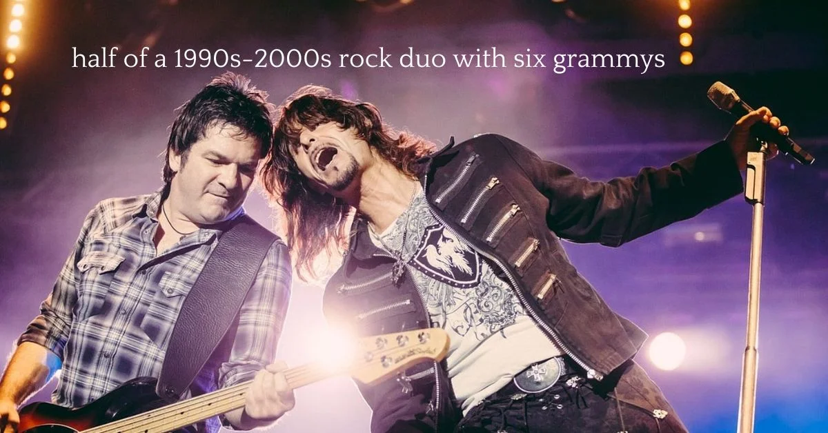 half of a 1990s-2000s rock duo with six grammys