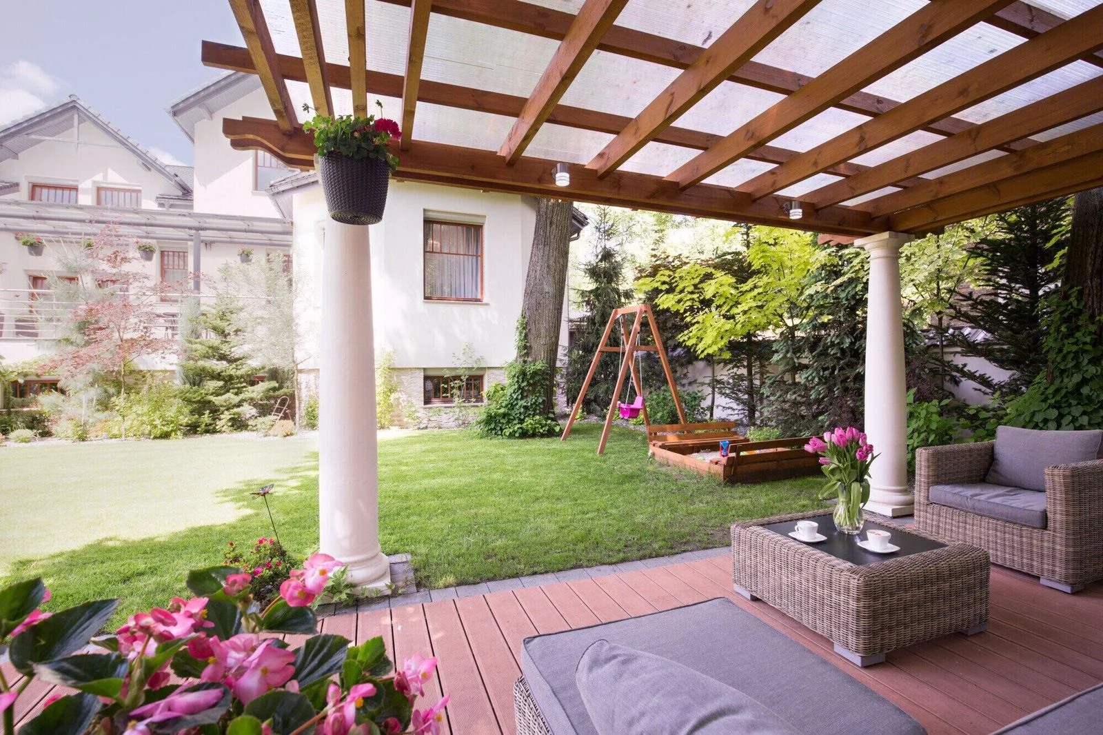 louvered pergola