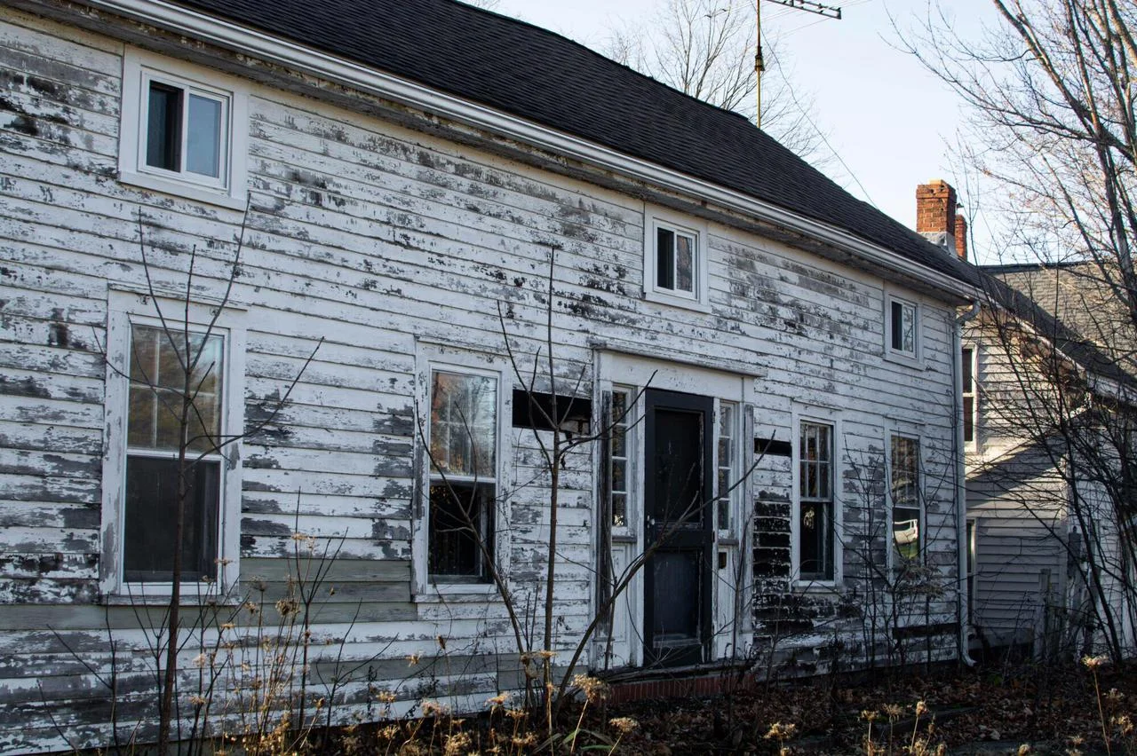 damaged house