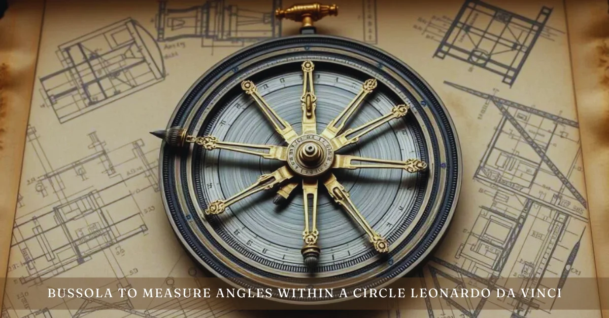 bussola to measure angles within a circle leonardo da Vinci